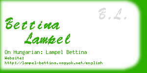 bettina lampel business card